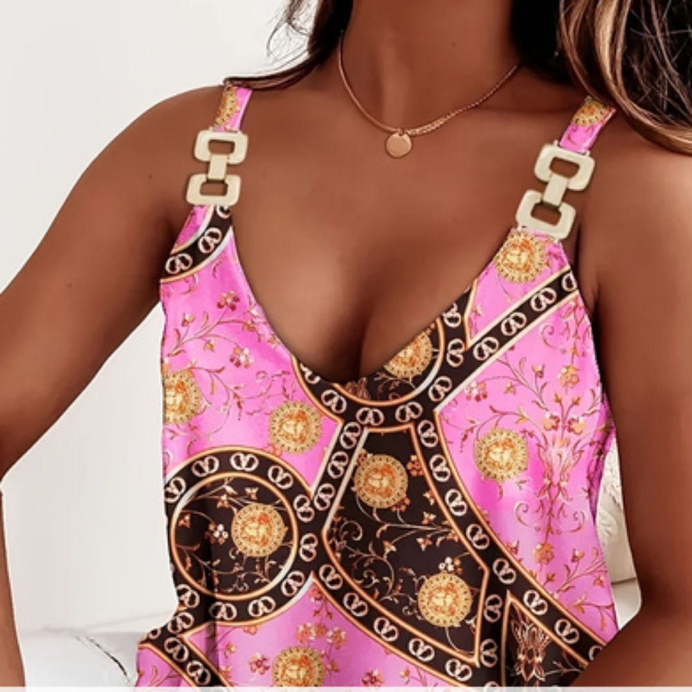 V neck elegant  👚pink  blouse
